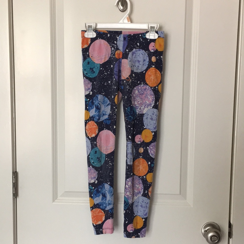 GIRLS PAINT SPLATTER PLANET LEGGINGS! 🪐